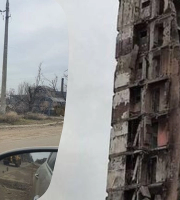 Моторошні кадри: все, що залишилося від багатоповерхівки в окупованому Маріуполі (ФОТО) Моторошні кадри: все, що залишилося від багатоповерхівки в окупованому Маріуполі (ФОТО)