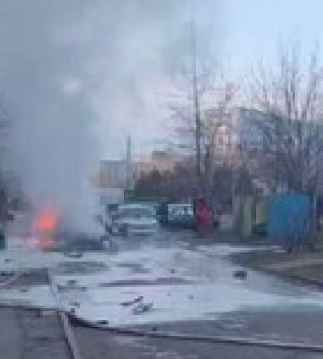 В Энергодаре взорвалось авто: оккупанты говорят, что убит силовик-коллаборант – видео В Энергодаре взорвалось авто: оккупанты говорят, что убит силовик-коллаборант – видео