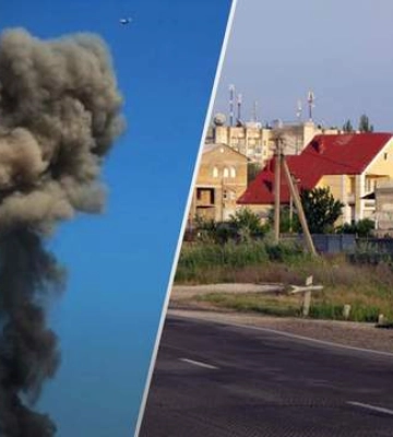 Что-то горит по-черному: "хлопок" посетил оккупированный Армянск Что-то горит по-черному: "хлопок" посетил оккупированный Армянск