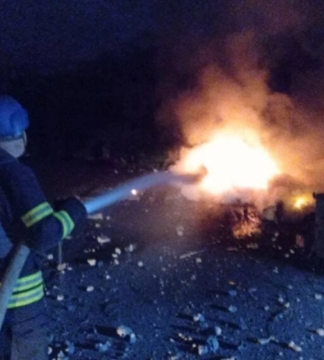 Росіяни вночі атакували Запоріжжя Росіяни вночі атакували Запоріжжя