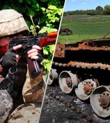 Воины ВСУ на Запорожье вывели из боя 15 оккупантов, сбили самолет и уничтожили технику