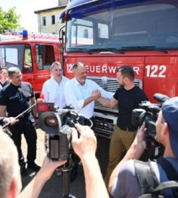 Закарпаття отримало 7 пожежних машин від землі Бургенланд Республіки Австрія