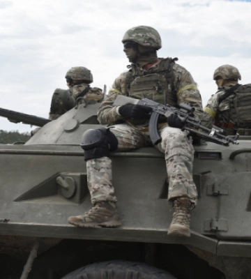 На доме в Большой Камышевахе на Харьковщине развевался украинский флаг
