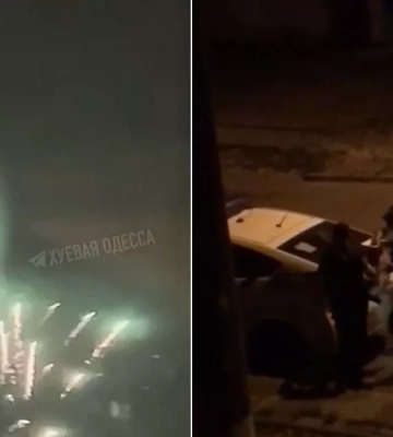 В Одессе запустили провокационный салют во время тревоги (видео)
