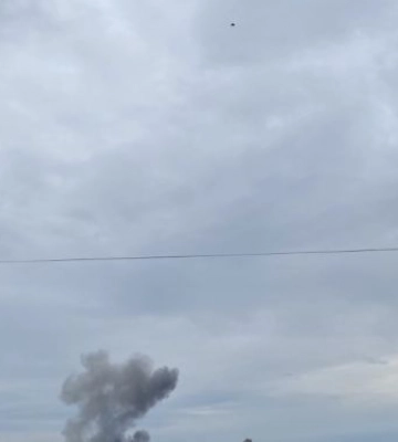 В Киеве виден дым, появившийся после взрывов — соцсети