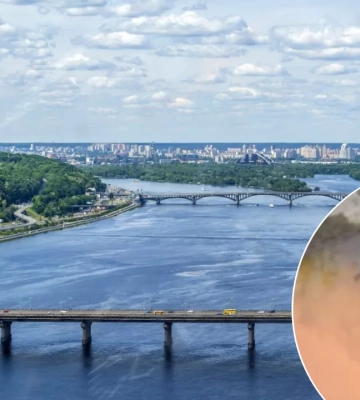 ЧП на набережной в Киеве. Оранжевая жижа течет прямо в Днепр