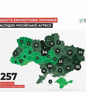 З початку війни у Дніпропетровській області зафіксували 23 факти екоциду
