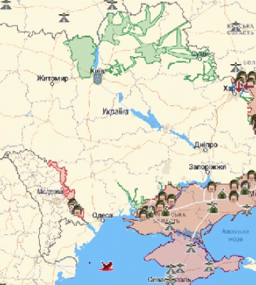 Интерактивная карта боевых действий в Украине: где идут бои на 13.06.2022