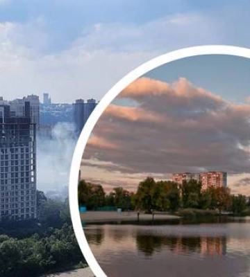 В Киеве вспыхнул пожар: дым виднеется в Дарницком районе столицы