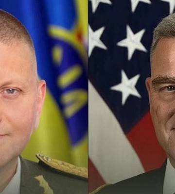 Залужный провел переговоры с главой Штабов США Милли