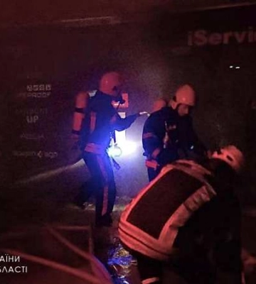 В центре Одессы загорелся торговый центр