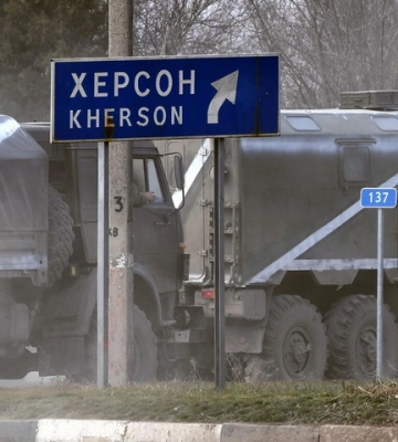 Рашисты перебрасывают войска из Мелитополя в Херсон (видео)
