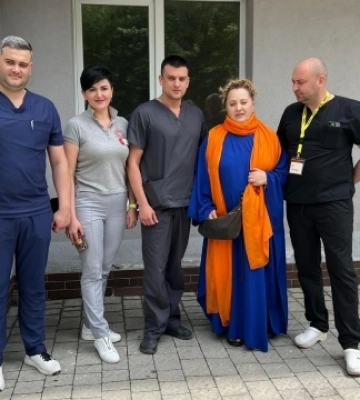 Нино Катамадзе во львовской больнице посетила пациентов, пострадавших от агрессии россии