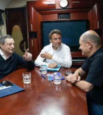 Макрон, Драгі та Шольц прибули у Київ з візитом