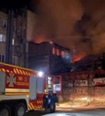 В Днепре произошел масштабный пожар