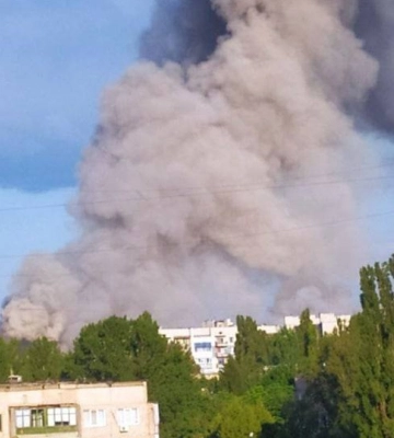 В оккупированном Хрустальном — мощные взрывы на складе боеприпасов