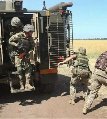 Днепровская ТрО провела разведку боем и уничтожила группу оккупантов