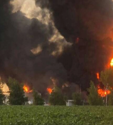 На Днепропетровщине разрушили нефтебазу - ОВА