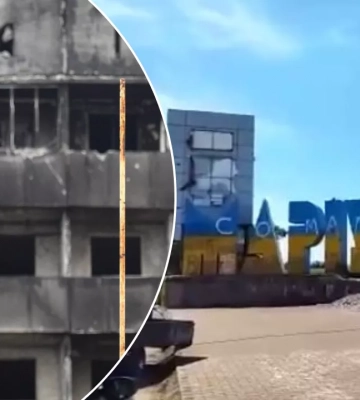 Напомнил оккупантам, чей Мариуполь: школьник сорвал и выбросил флаг РФ (видео)