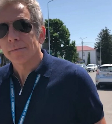 Голливудский актер Бен Стиллер приехал в Макаров Киевской области