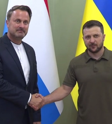 Премьер Люксембурга прибыл в Киев и встретился с Зеленским — видео