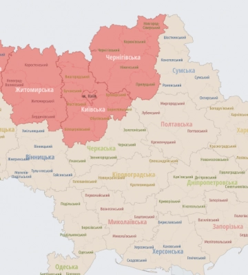 У прикордонних з Білоруссю областях України оголосили повітряну тривогу