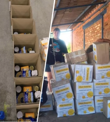 Перший гуманітарний вантаж для Полтавщини: Фонд Ріната Ахметова направив 1,8 тисячі продуктових наборів для переселенців