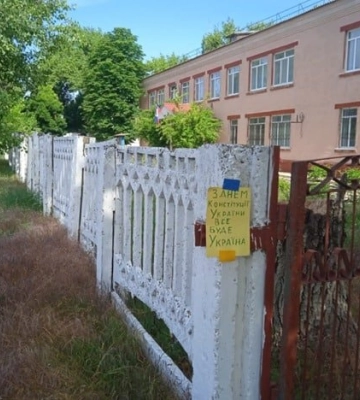 Як українські патріоти передали вітання з Днем Конституції мешканцям окупованого Донбасу, Криму та Білорусі, - ФОТО, ВІДЕО