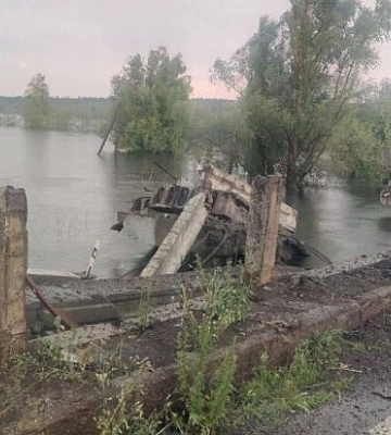 Разрушение моста в Демидове: в ОП опубликовали схему объезда
