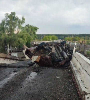 Возле села Демидов под Киевом разрушен мост — карта объезда