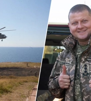 Залужный подтвердил, что оккупанты не выдержали огня ВСУ и сбежали со Змеиного