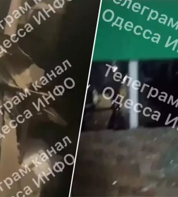 Российская ракета попала в многоэтажку под Одессой, есть погибшие (видео)