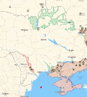 Інтерактивна карта бойових дій в Україні: де точаться бої на 05.07.2022