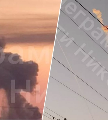 Захватчики ударили ракетами по Николаеву (фото, видео)