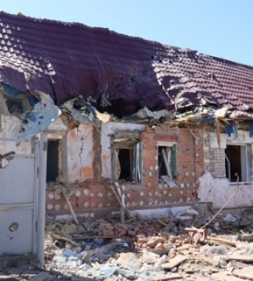 Під час обстрілів в Дергачах поранено одну людину