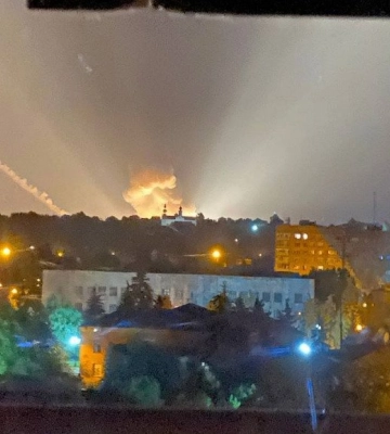 В Донецкой области взорвали еще один вражеский склад боеприпасов