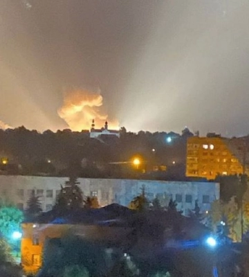 В Донецкой области взорвали еще один вражеский склад боеприпасов