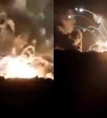 Донеччина: ЗСУ показали, як палав склад боєприпасів окупантів (відео)