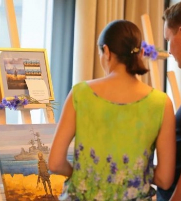 Російський військовий корабель, йди...: на аукціоні продали легендарну картину за $18 тисяч