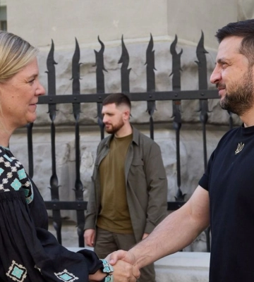 Премьер-министр Швеции впервые в Киеве: уже встретилась с Зеленским