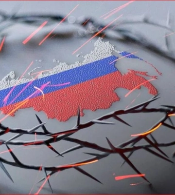 В российском городе вывесили карту России без Крыма
