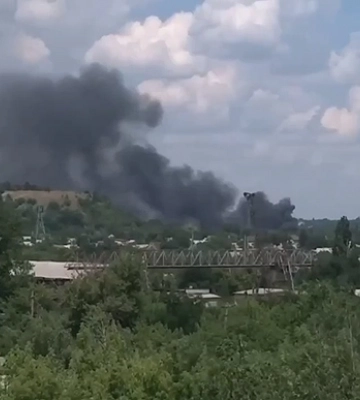 В окупованому Донецьку вибухнув рашистський склад боєприпасів