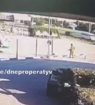 В Днепре мужчина в военной форме застрелил собаку на АЗС, его разыскивают. Видео
