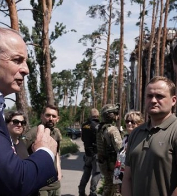 В Украину с визитом прибыл премьер Ирландии. Он посетил Бородянку, Бучу и Ирпень