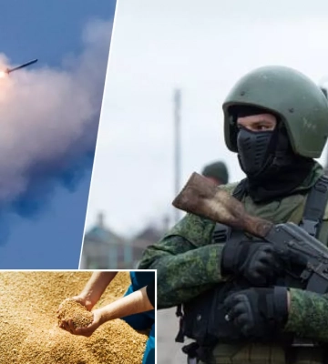 РФ вдарила по Одещині: поцілили в ангари з зерном і причал на Зміїному