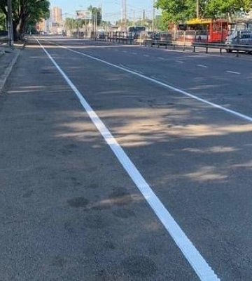 В Одесі оновили розмітку на вулиці Середньофонтанській,- ФОТО