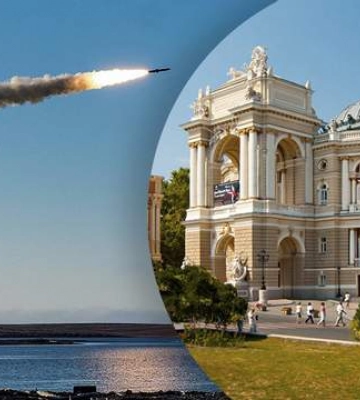 На подлете к Одессе сбили две русских ракеты