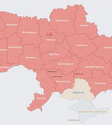 По всій Україні знову оголошували повітряну тривогу