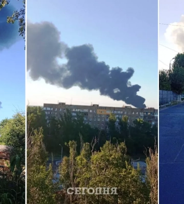У Донецьку згоріла нафтобаза окупантів (відео)