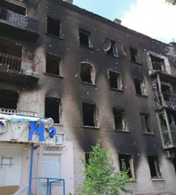 Выходя на границу Луганщины, оккупанты уничтожают все вокруг - Гайдай